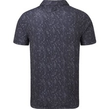 Footjoy Dijital Kamuflaj Baskılı Lisle Golf Polo T-Shirt Koyu Gri 88436