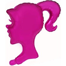 Barbie Temalı Folyo Balon Pembe Kız Parti Balonu 62 cm