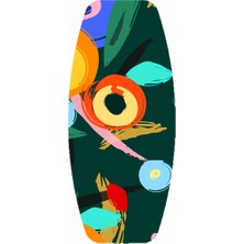 Wudie Ahşap Baskılı Denge Tahtası Rocket Balance Board Rocket Gym Board