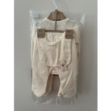 Caramell  Cute Bear ( Ayıcıklı) Ekru, Bej, Gri, Mavi Renk Çeşitli Erkek 5li Hastane Çıkışı 1454