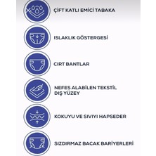 Moly L  Beden  Belbantlı  Hasta Bezi 30'lu  (2  Paket)
