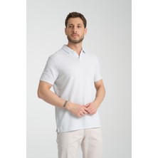 Frappoli 2525 Lores Erkek Mint %100 Pamuk Waffle Slim Fit Polo Yaka Tişört