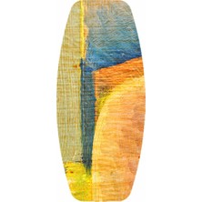 Wudie Ahşap Baskılı Denge Tahtası Rocket Balance Board Rocket Gym Board