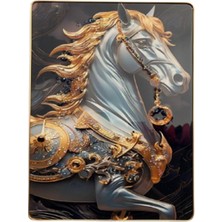 Duvar Tablo 30 x 40 cm  At Resmi 3 Boyutlu M4431-2