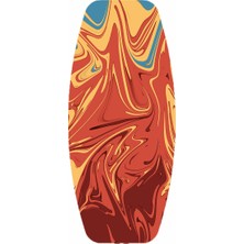 Wudie Ahşap Baskılı Denge Tahtası Rocket Balance Board Rocket Gym Board