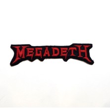 Megadeth Kırmızı Patch Yama Nakış