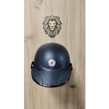 -Leos Motor-Jokey Kask-Camsız Model-Siyah Renk-Yerli Üretim-