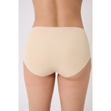 Kadın Yüksek Bel Dikişsiz Lazer Kesim Külot (Beli Lastikli) 3'lü Set