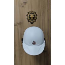 -Leos Motor-Jokey Kask-Camsız Model-Beyaz Renk-Yerli Üretim-