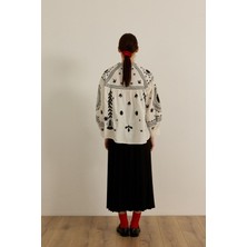 Pileli Etek - Obsidian Black