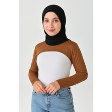 Mirach Dik Yaka Boyunluklu Kolluk - Pamuk Bolero Crop, Uzun Kollu Balıkçı Yaka, Rahat ve Şık Tasarım