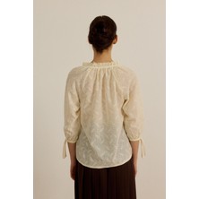 Broderie Anglaise Işlemeli Gömlek