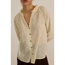 Broderie Anglaise Işlemeli Gömlek