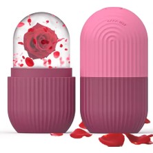 3D Fabrika Silikon Buz Küpü Kalıbı Mor-Pembe
