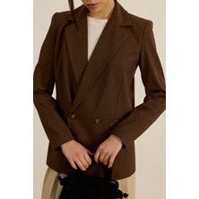 Kruvaze Kareli Blazer