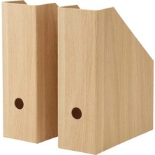 Ikea Hästvıskare Dosyalık, Meşe Görünümlü, 10X25X30 Cm, 2 Adet