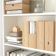 Ikea Hästvıskare Dosyalık, Meşe Görünümlü, 10X25X30 Cm, 2 Adet