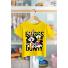 Book OrBook Bugs Bunny And Dafy Art  Pamuk Premium Kalite Çocuk Tişörtü (3-12 Yaş)