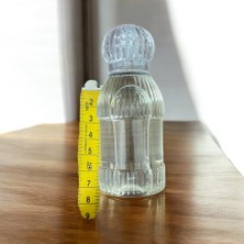 Ervo 50 ml Kristalize Oval Pet Şişe ve Kristal Kapaklı Damlalıklı  Hediyelik Kolonya Şişesi 20 Adet