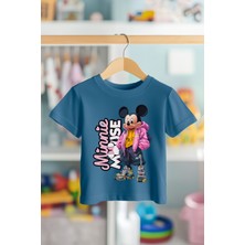 Book OrBook Minnie Streetwear  Pamuk Premium Kalite Çocuk Tişörtü (3-12 Yaş)