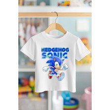 Book OrBook Kirpi Sonic Walks  Pamuk Premium Kalite Çocuk Tişörtü (3-12 Yaş)