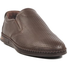 Kahve Hakiki Deri Erkek Günlük Ayakkabı Lion LO0419-106 M