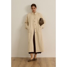 Gabardin Pamuklu Trençkot