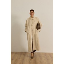 Gabardin Pamuklu Trençkot