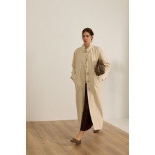 Gabardin Pamuklu Trençkot