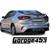 GARAGE453 Ford Focus 3 Sedan Arka Tampon Eki Plastik Boyasız