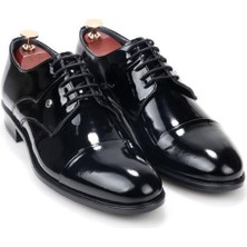 Nevzat Öge 040 Erkek Klasik Rugan Bağcıklı Deri Ayakkabı