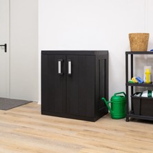 Garage Mega Kısa Tip Raflı Plastik Dolap