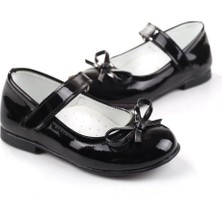 Papuç Sepeti ORTAÇ-2079 Kız Bebek Balerin Rugan Babet Ayakkabı