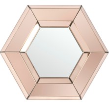 Mikasa Moor Rose Gold Altıgen Ayna 28 x 24 x 4  cm