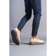 SLW161 Hippo Bağcıksız Süet Erkek Günlük Sneaker Ayakkabı Sgt - Bej