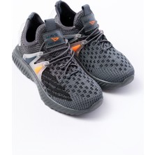 Çocuk Triko Lastikli Hafif Kaydırmaz Taban Spor Ayakkabı