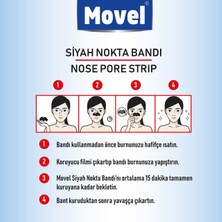 Movel Siyah Nokta Ve Gözenek Temizleyici Burun Bandı 12 Adet
