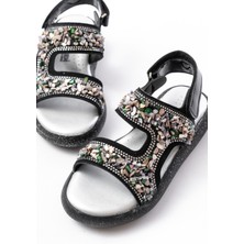 Kız Çocuk Hafif Kaydırmaz Taban Sandalet