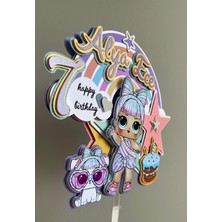 Lol Bebek Temalı 3D Cake Topper | Kişiye Özel Doğum Günü Pasta Süsü