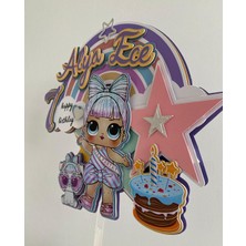 Lol Bebek Temalı 3D Cake Topper | Kişiye Özel Doğum Günü Pasta Süsü