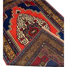 El Dokuma Sıfır Taşpınar Halısı 118 x 190 Kök Boya Kiremit Yün Halı