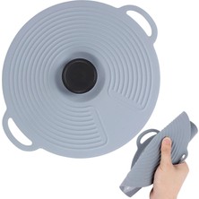 Silikon Isı Koruyucu Tencere ve Tava Kapağı - Koku Sızdırmaz 20 cm - Okaliptus