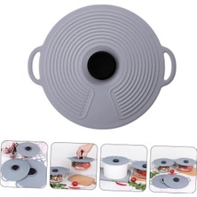 Silikon Isı Koruyucu Tencere ve Tava Kapağı - Koku Sızdırmaz 20 cm - Okaliptus