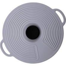 Silikon Isı Koruyucu Tencere ve Tava Kapağı - Koku Sızdırmaz 20 cm - Okaliptus
