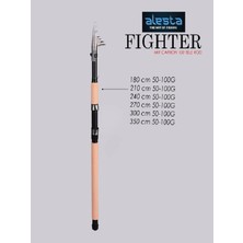Alesta Fıghter 100 X5000 Tele 210 cm 50-100G Mıx Karbon