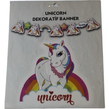 Dekoratif Banner Unicorn