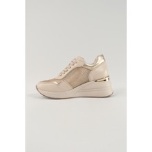 Vivienne Bej Deri Kadın Sneakers,  Deri, Günlük Ayakkabı, Spor Ayakkabı 24223
