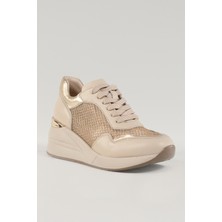 Vivienne Bej Deri Kadın Sneakers,  Deri, Günlük Ayakkabı, Spor Ayakkabı 24223