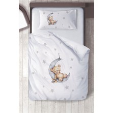 instababyrooms Pamuklu Mikro Saten Water Color Ayıcık Çocuk Odası Çocuk Çarşafsız Nevresim Takımı