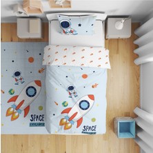 instababyrooms Çocuk Odası Dijital Baskılı Tek Kişilik Çarşafsız Nevresim Takımı 160X220CM MODEL0112